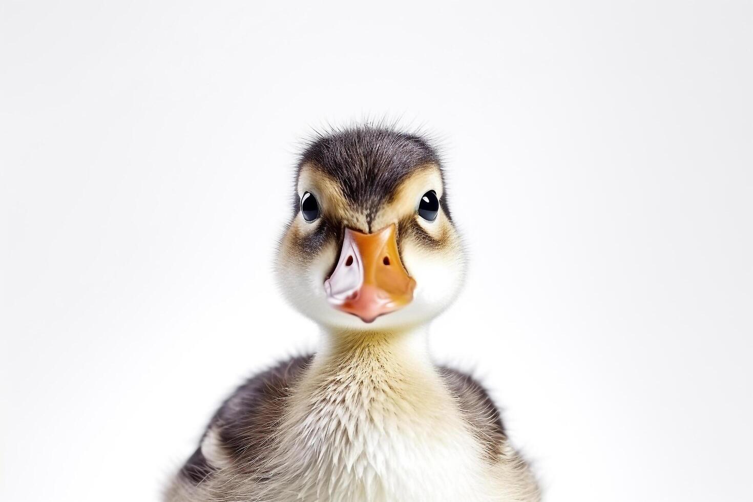 Duck  isolated a on white background.Generative Ai. photo