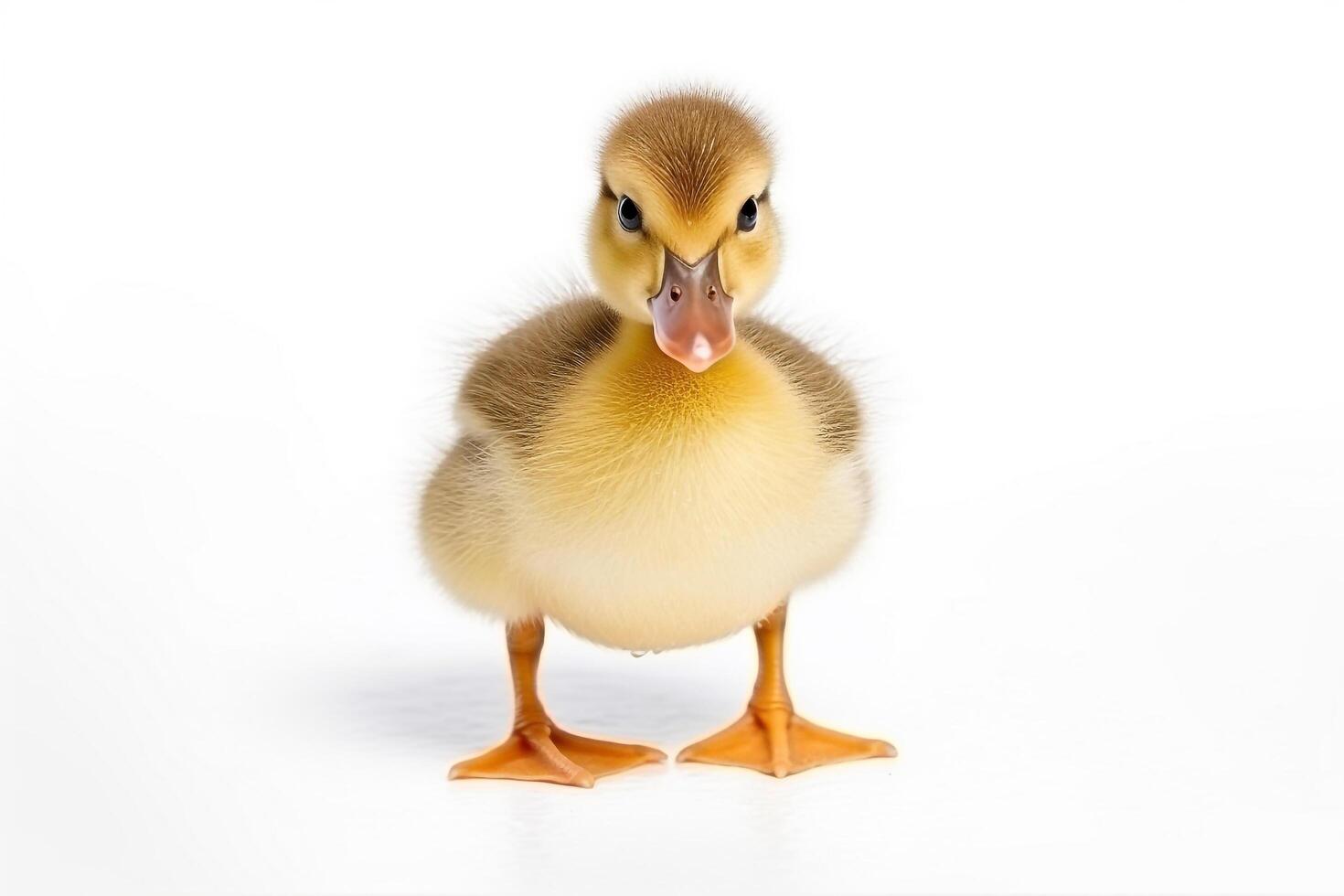 Duck  isolated a on white background.Generative Ai. photo