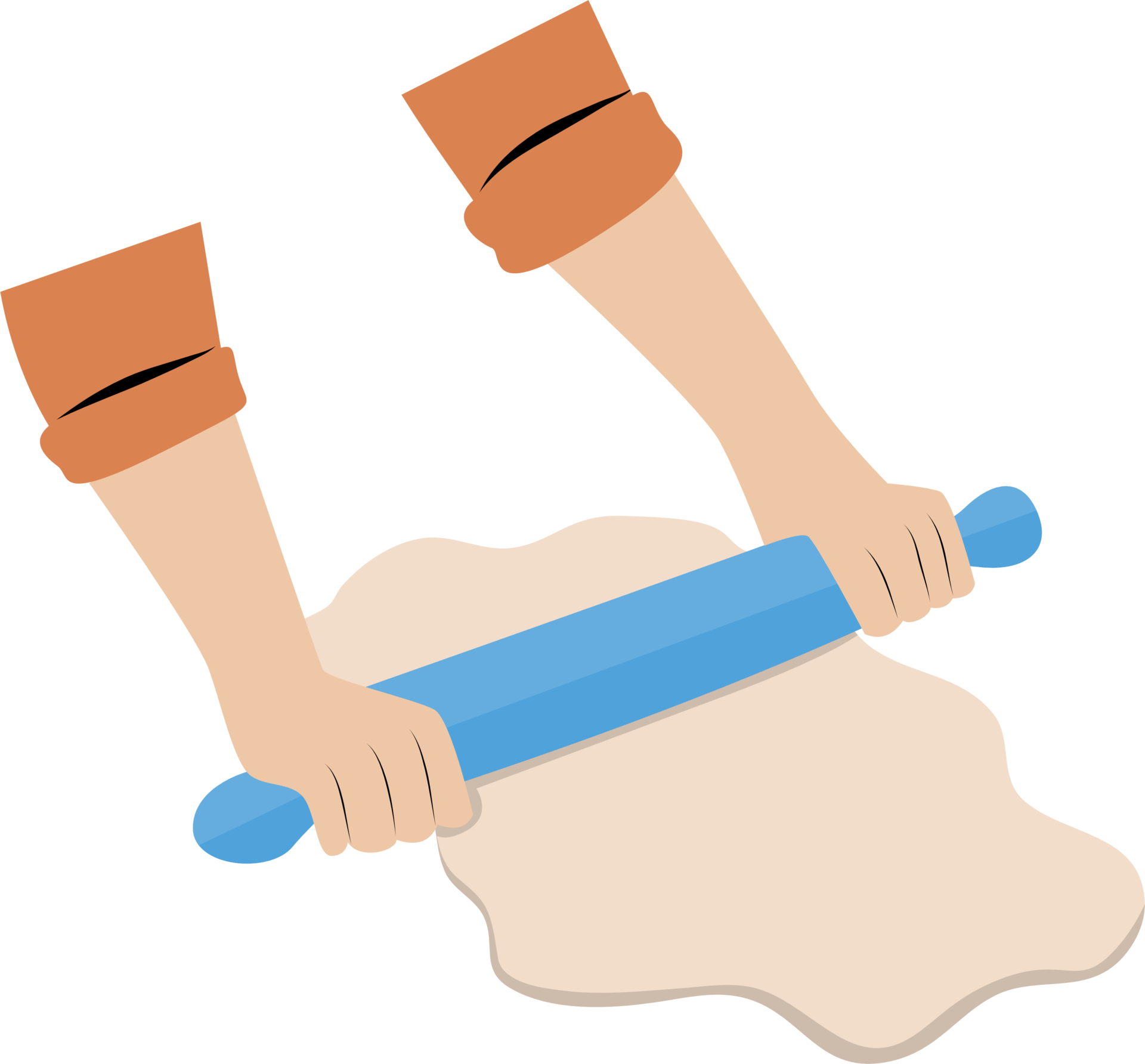 Illustration of roll or flatten dough 39633367 PNG