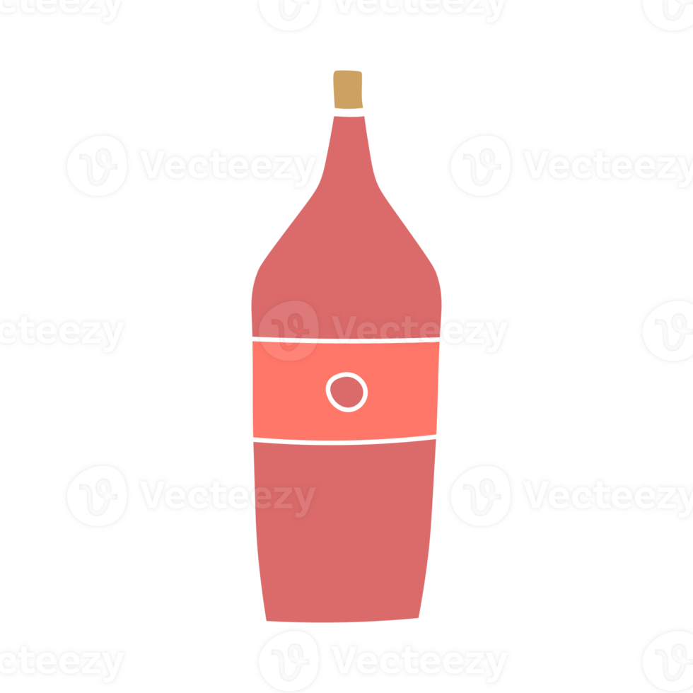 bottle of wine. simple wine icon png