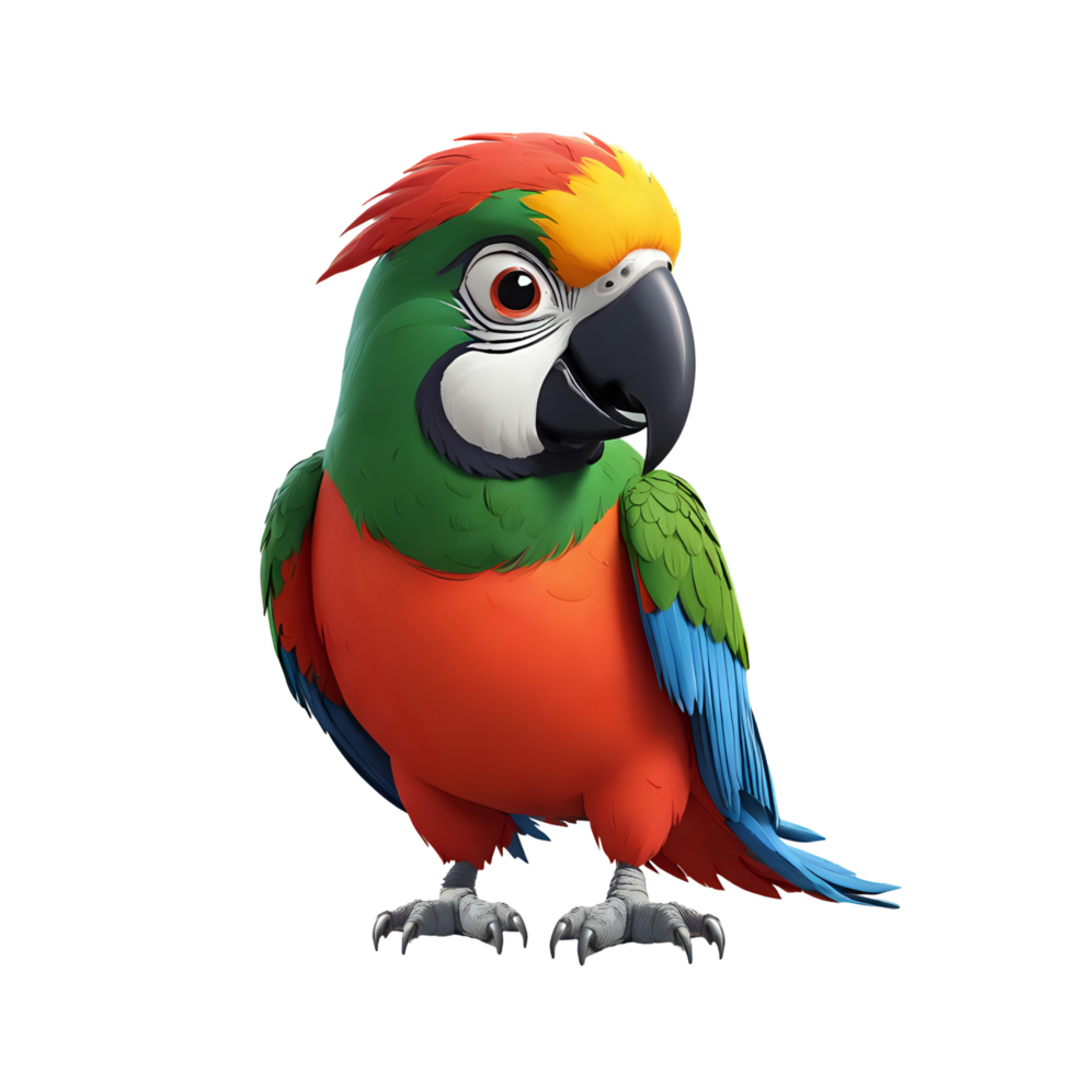 parrot cartoon illustration, png, transparent background png