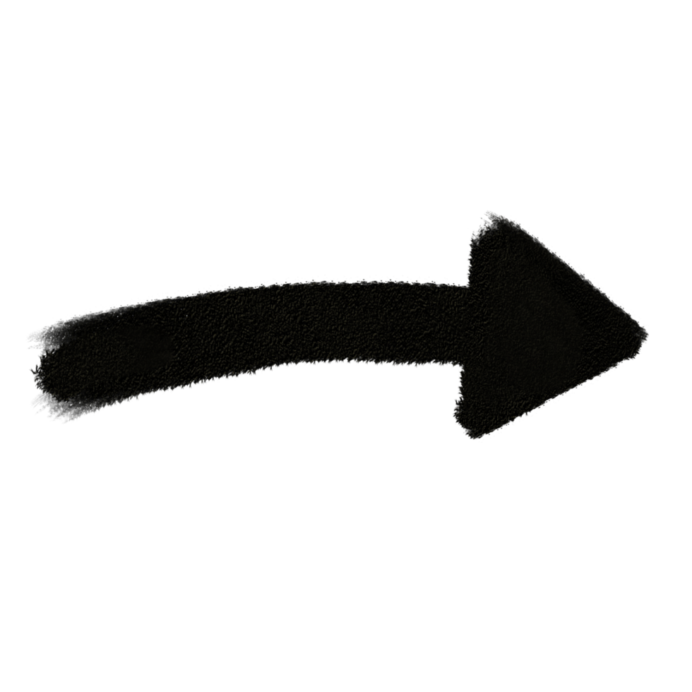 Single arrow icon on black color png