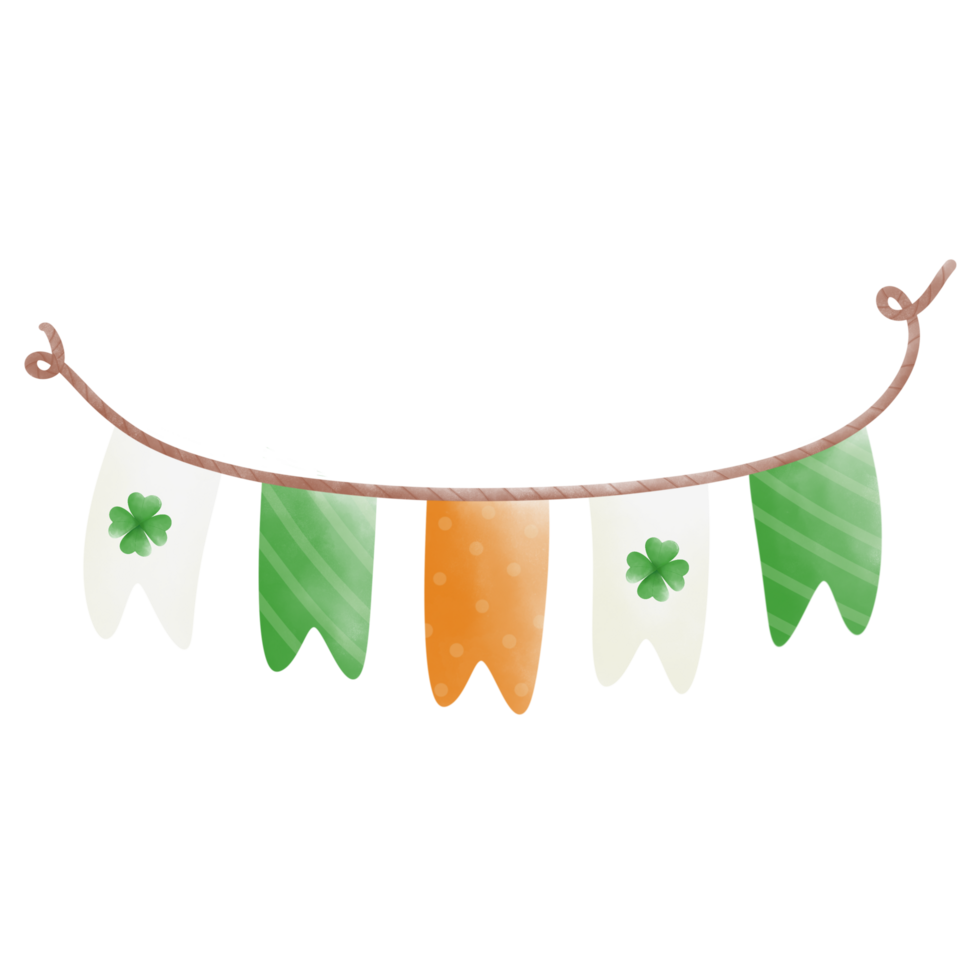 banner to decorate Patrick's day png