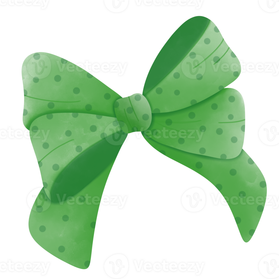 ribbon green bow png