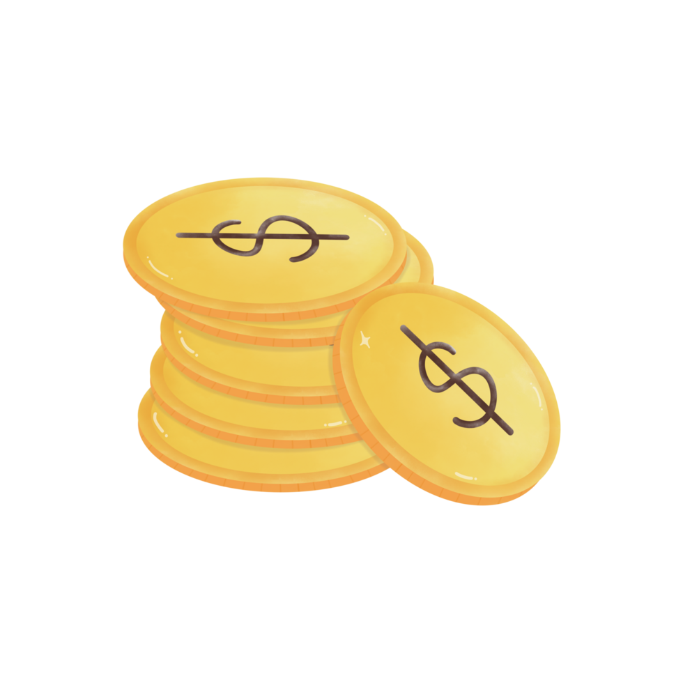 golden coins on Patrick's day png