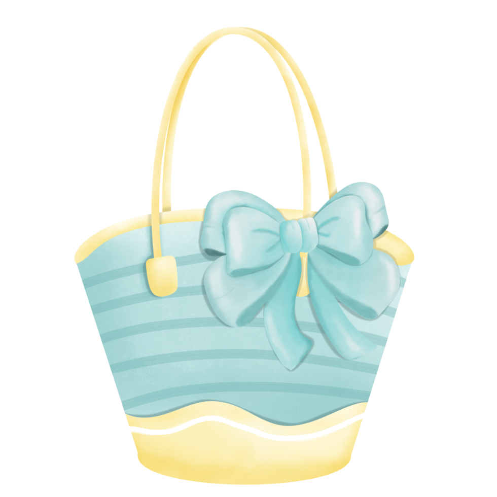 yellow and blue bag png