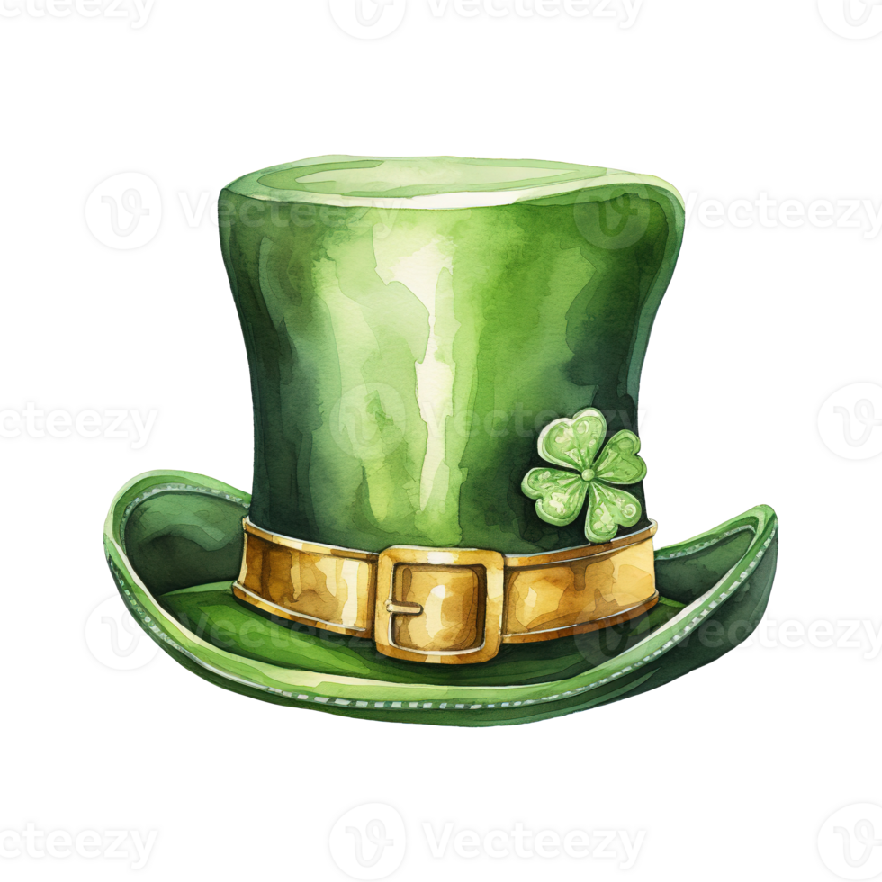 AI generated Leprechaun Hat Illustration png