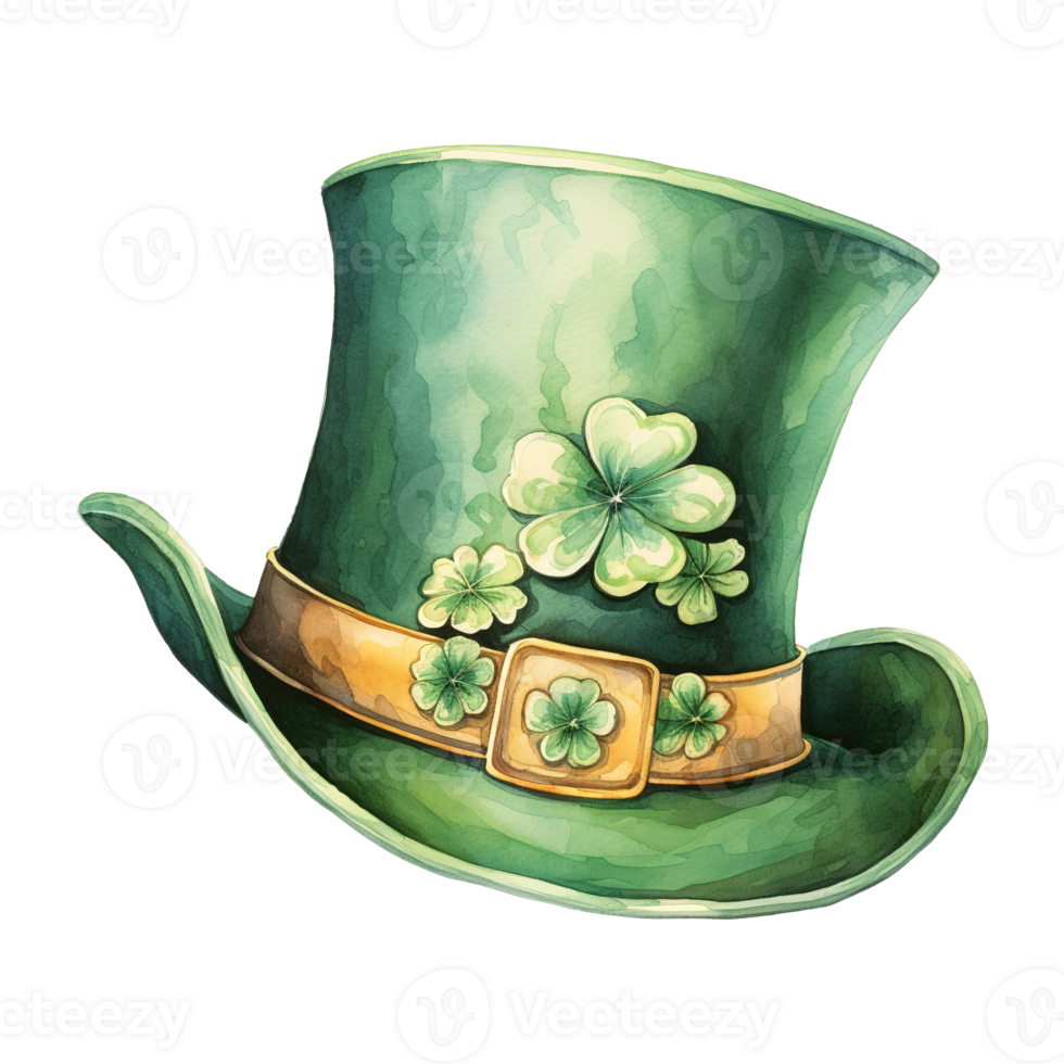 AI generated Leprechaun Hat Illustration png