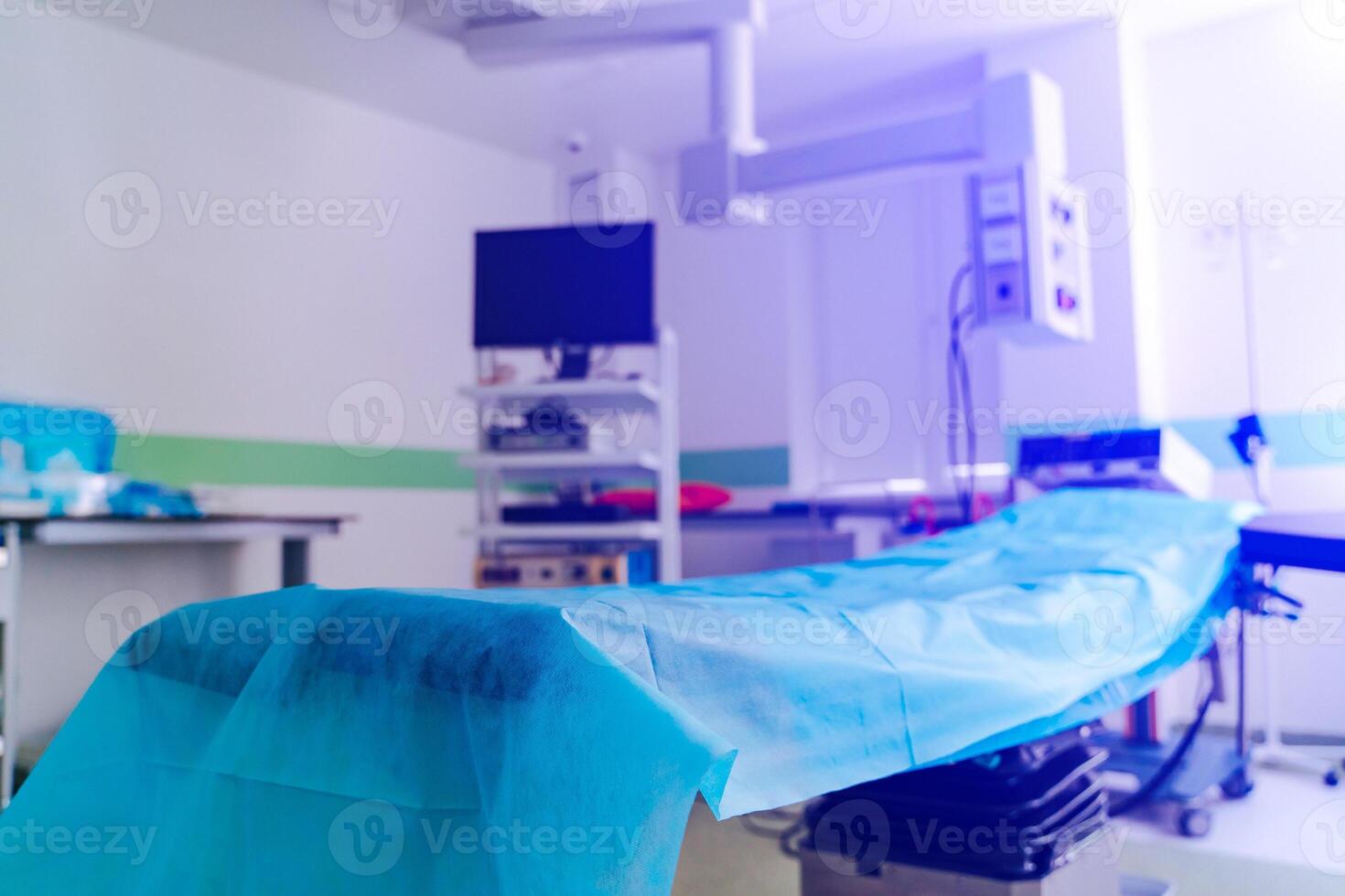 Modern equipment in operating room. Medical devices for neurosurgery photo