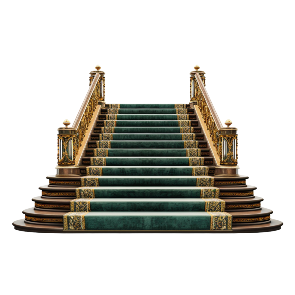 AI generated Grand staircase isolated png