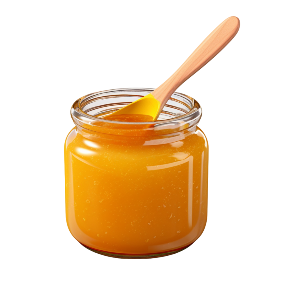 AI generated Glass Jar with Sugared Honey png
