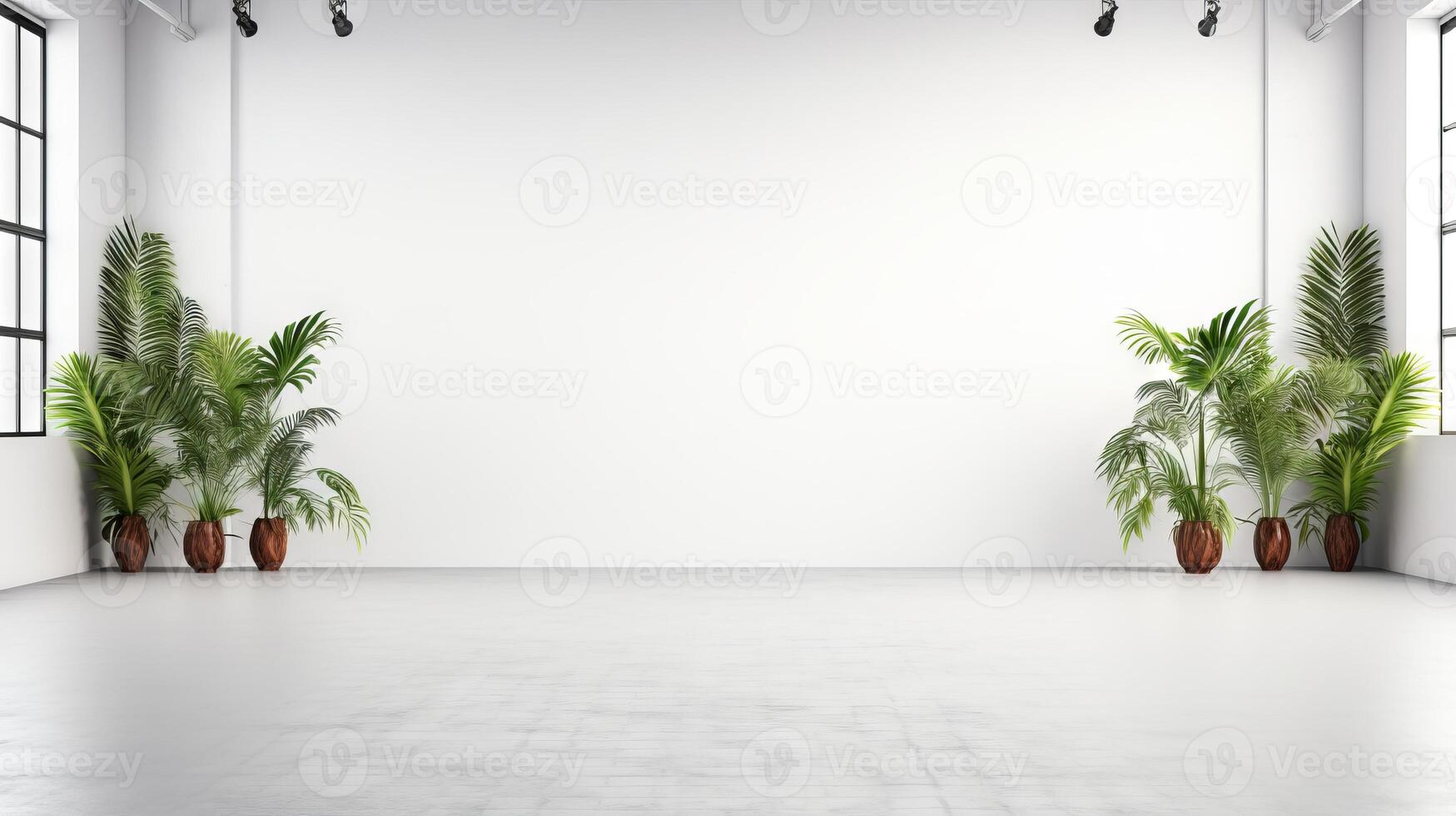 AI generated Crisp white backdrop for artistic compositions photo