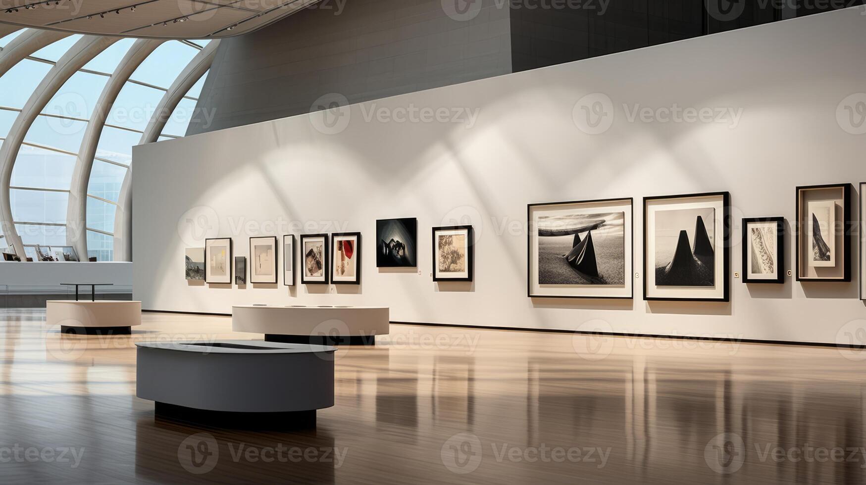 AI generated Architectural beauty in a contemporary gallery photo