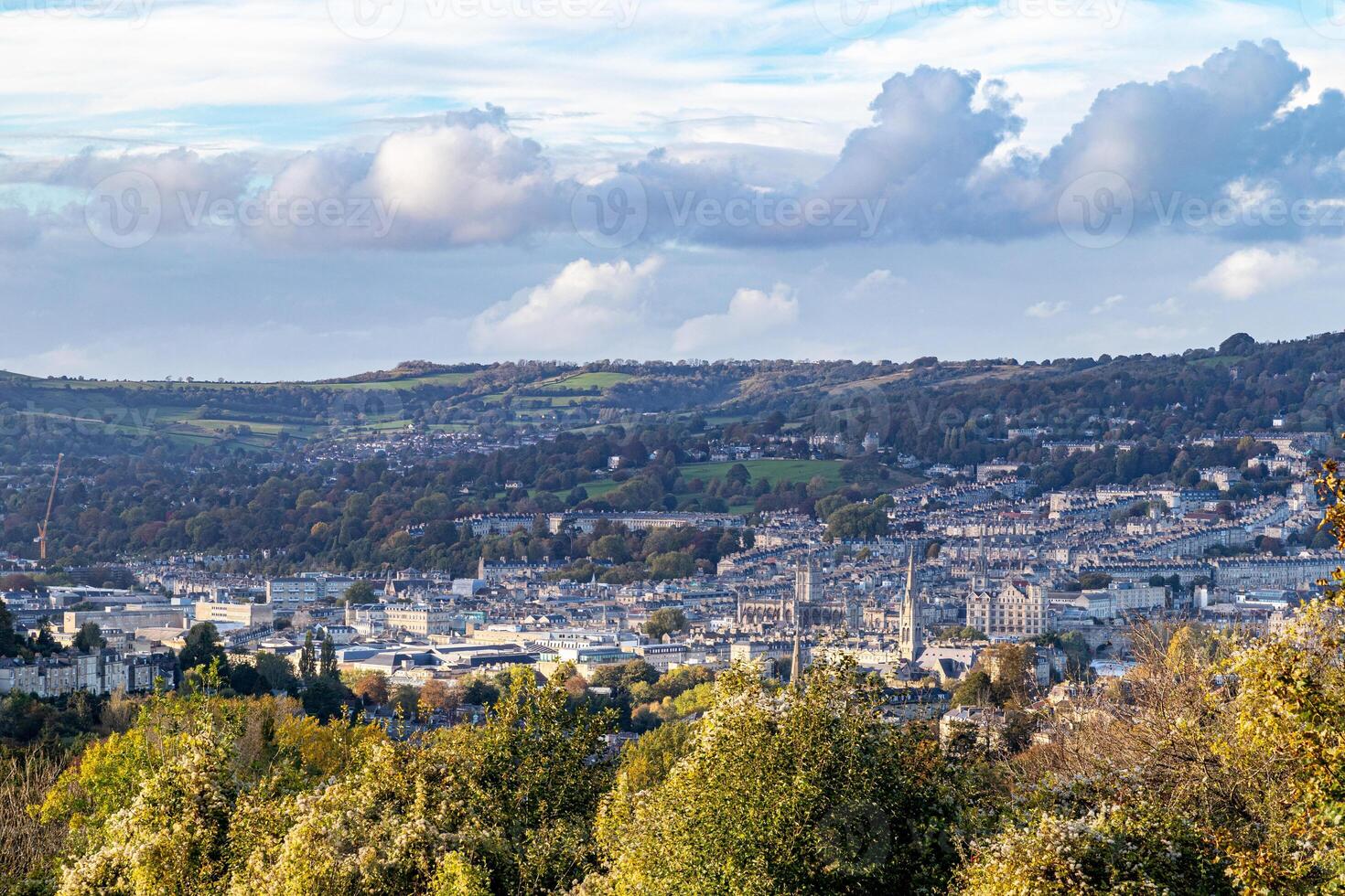 View of the town Bath, England photo