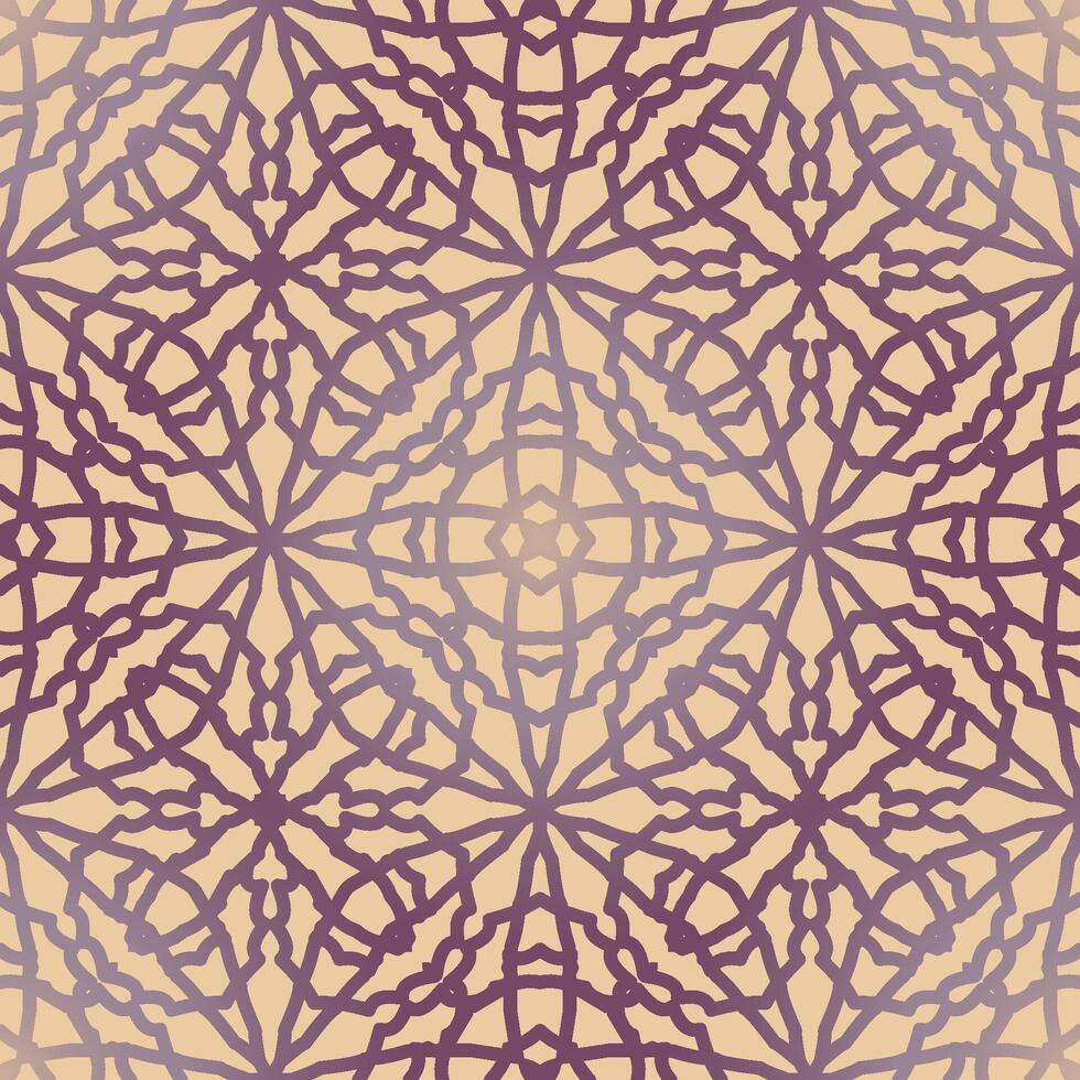 Abstract monochrome vector ornament in oriental style. Ornamental pattern. Arabic seamless pattern. Moroccan background.