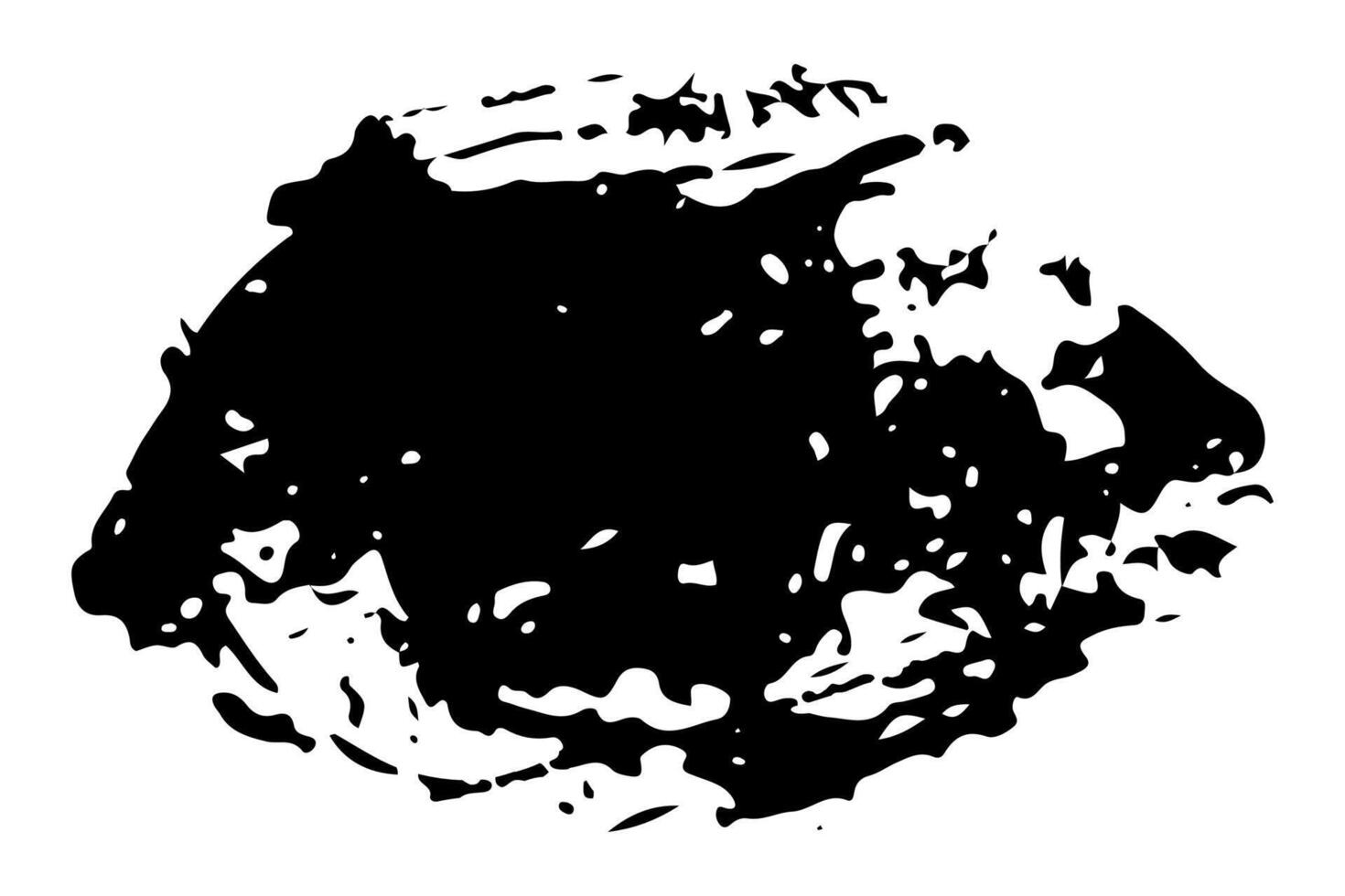 tinta splat superpuesto por puntos en negro y blanco. vector ilustración