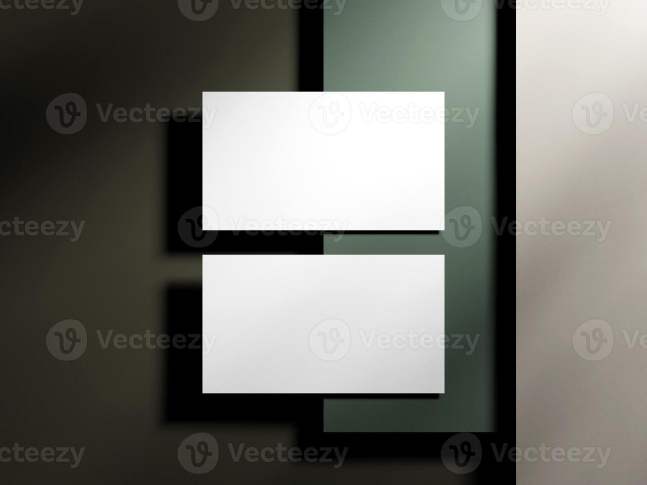 Realistic elegant business branding cards template mockup. photo