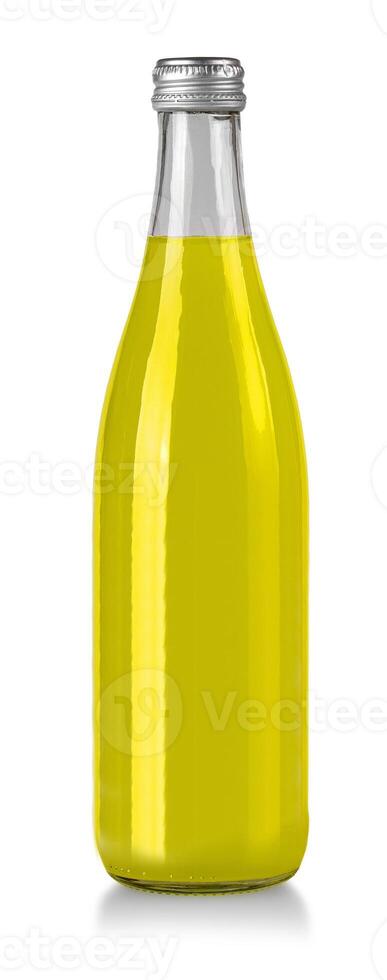 Bottle of limonade isolated on white background. photo