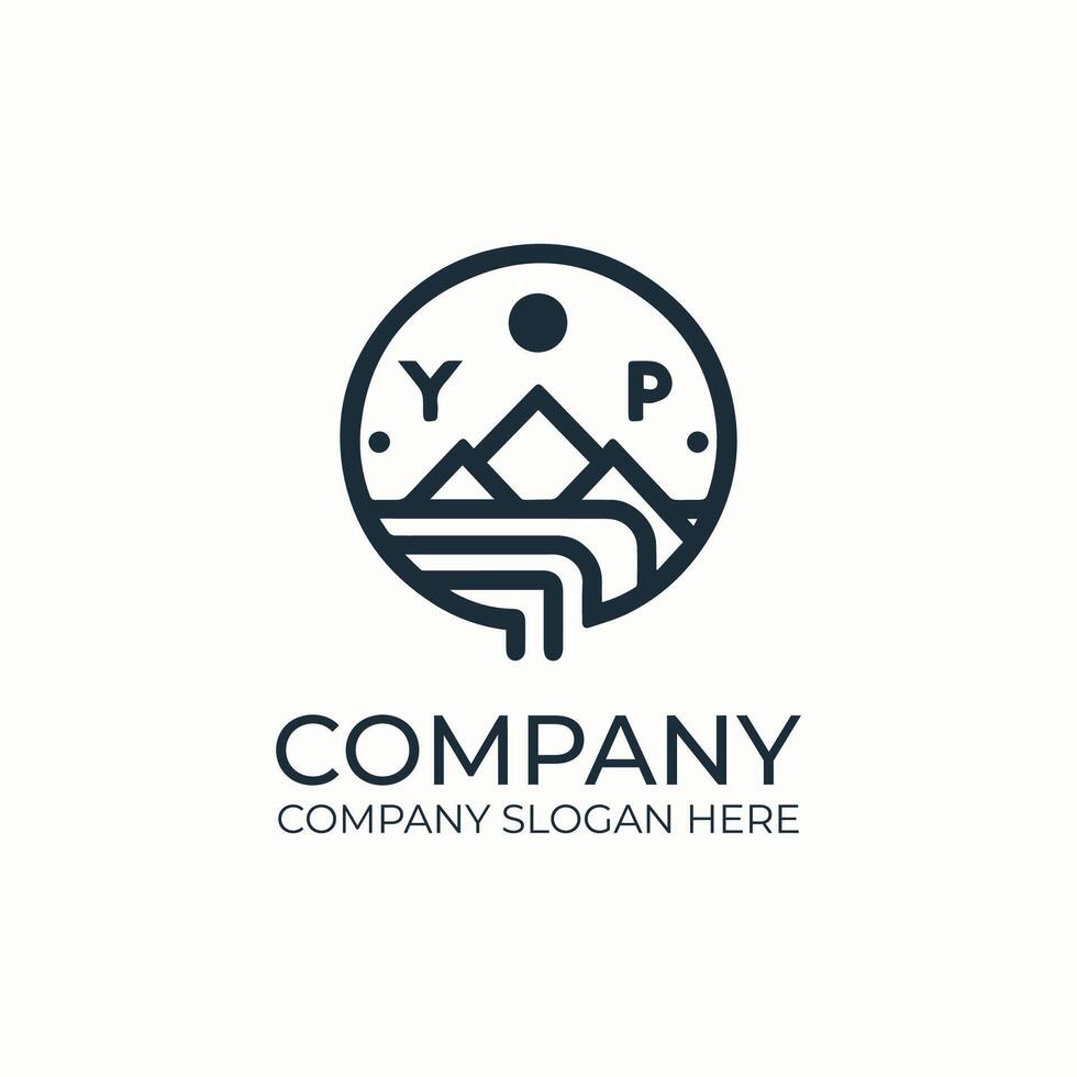 Business Symbol and Circular Elements, Abstract Design Concept for Company Logo or Business Logo, Minimalist Logotype Design with Circle Elements. vector