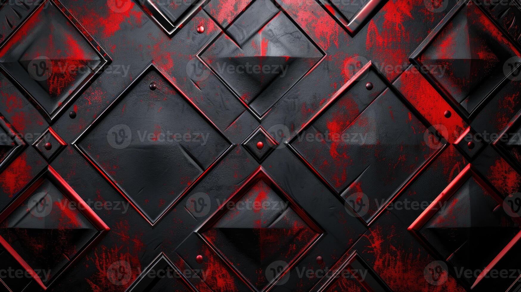 ai generado el fusión de negro y rojo metal texturas formas un negrita y dinámica fondo, ai generado. foto
