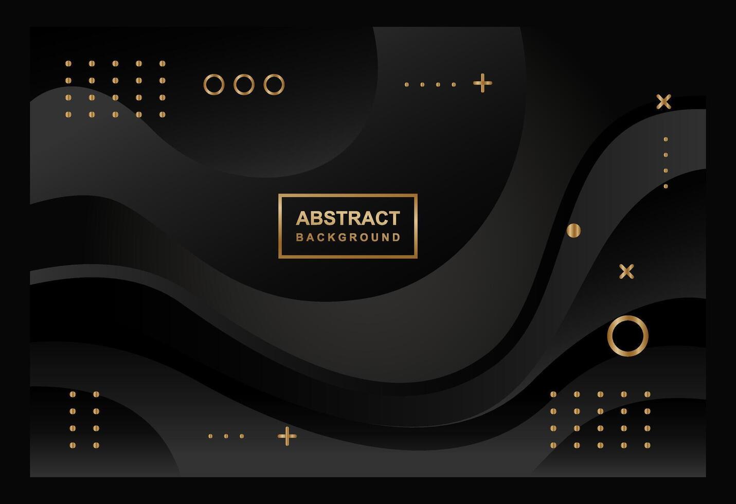 abstract background black gold templates collection modern dark vector