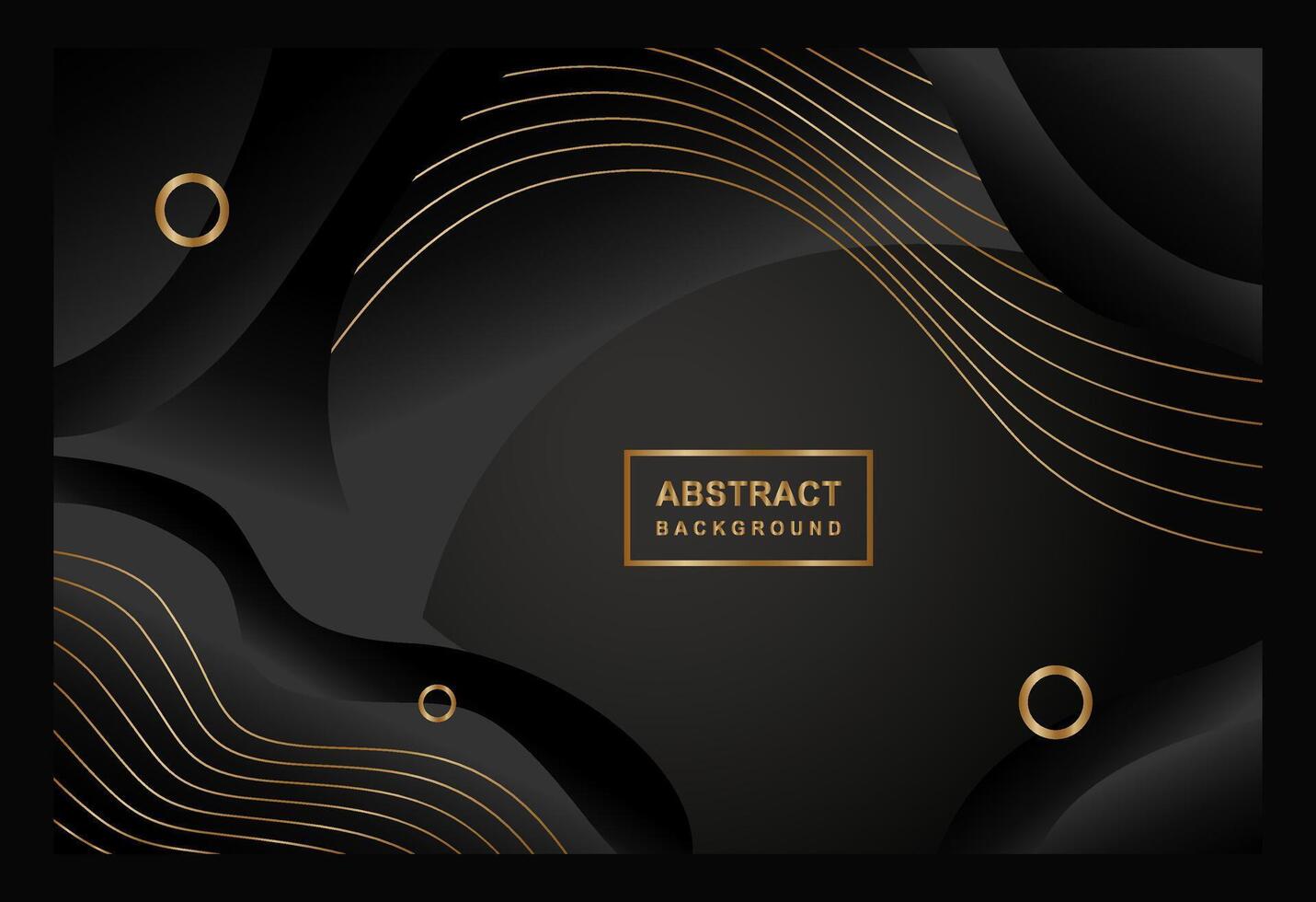 abstract background black gold templates collection modern dark vector