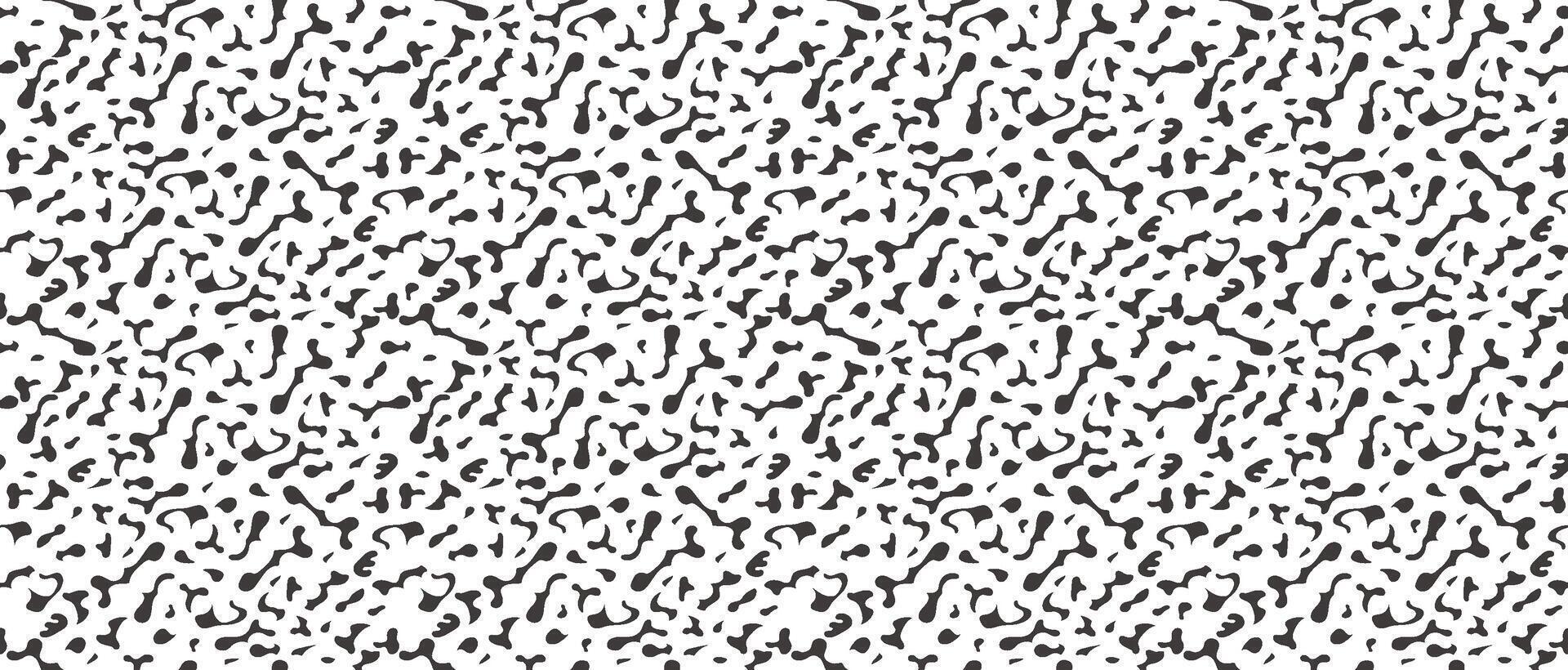 Horizontally And Vertically Seamless Abstract Vector Amorphous Pattern Illustration Isolated On A White Background.