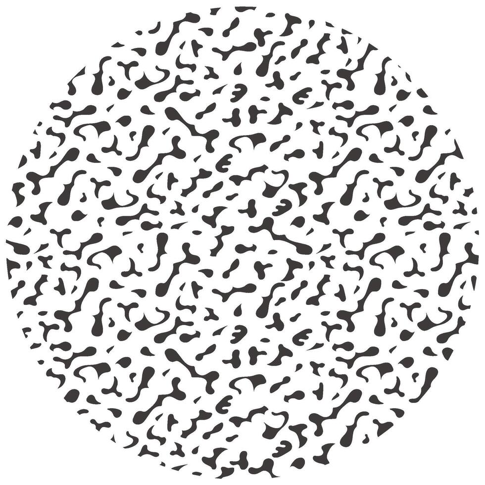 Vector Abstract Amorphous Round Pattern Illustration Isolated On A White Background.