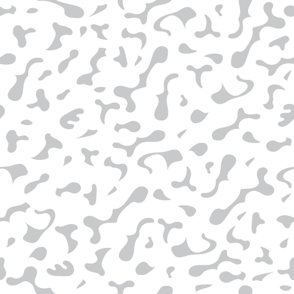 Horizontally And Vertically Seamless Abstract Vector Amorphous Pattern Illustration Isolated On A White Background.