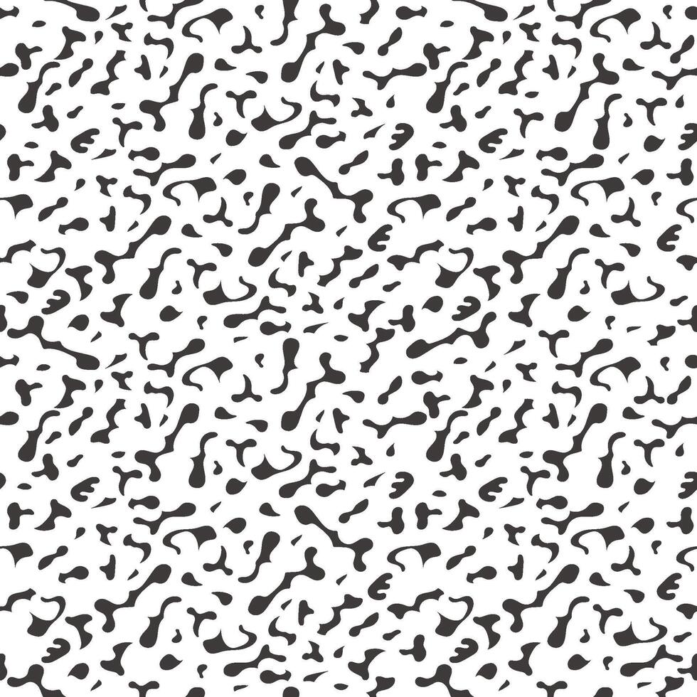 Horizontally And Vertically Seamless Abstract Vector Amorphous Pattern Illustration Isolated On A White Background.