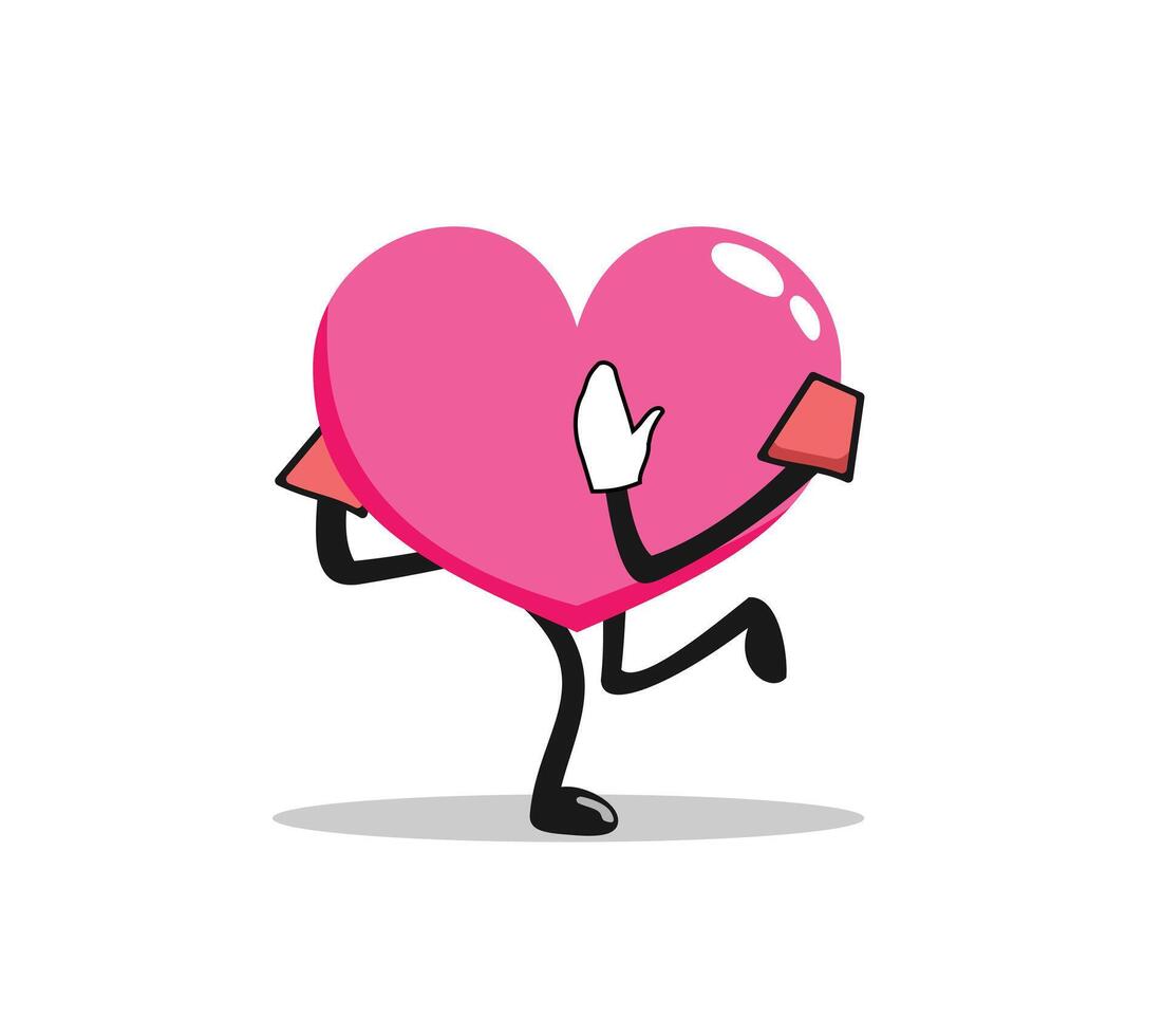 Illustration of love character vector