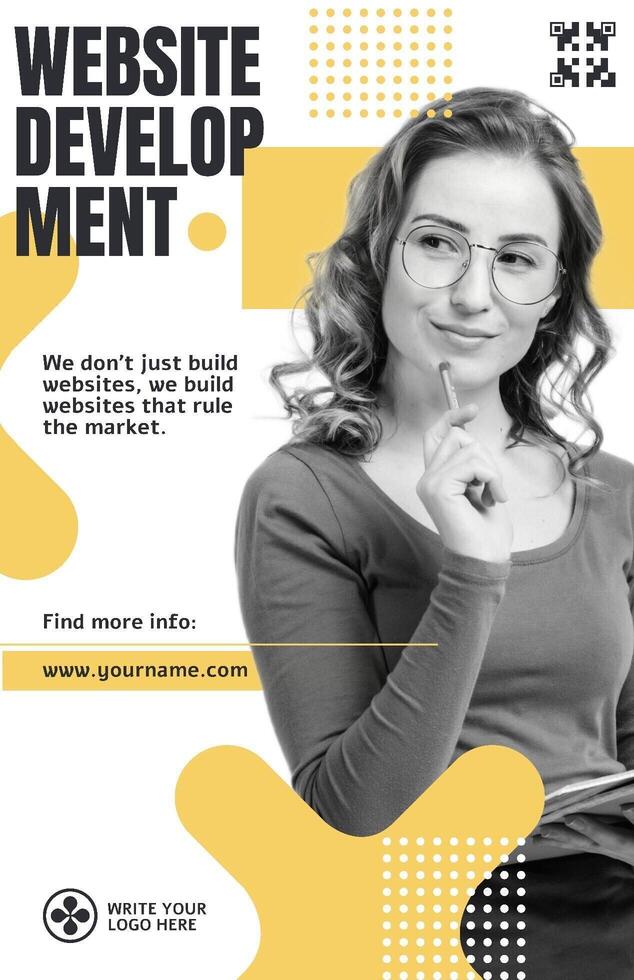 Website Development Poster Template