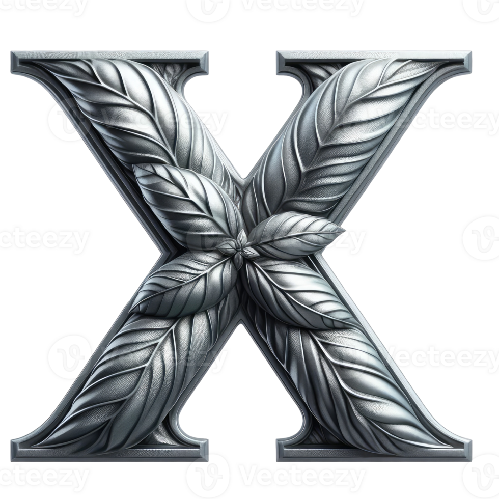 AI generated Isolated 3D Letter on a Clear PNG Canva