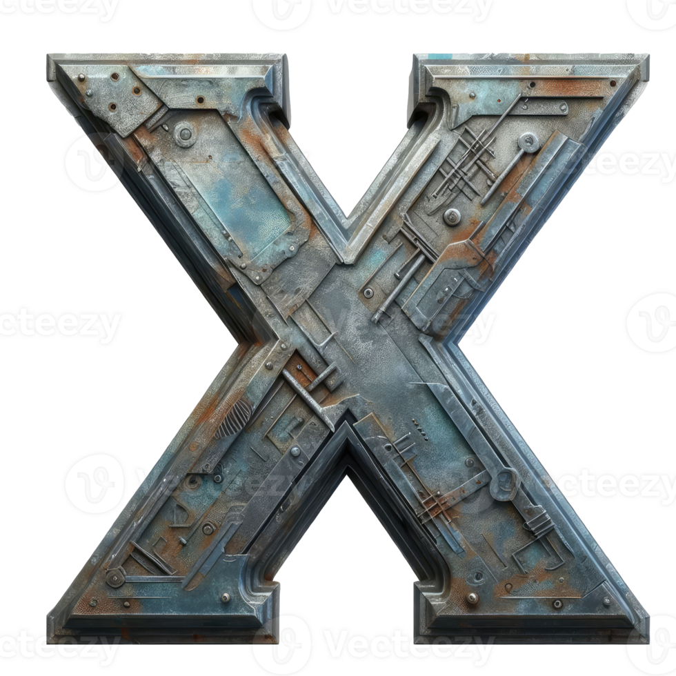 AI generated Isolated 3D Letter on a Clear PNG Canva