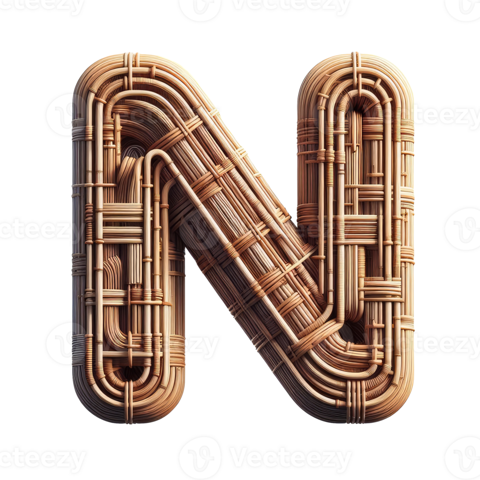 AI generated Isolated 3D Letter on a Clear PNG Canva