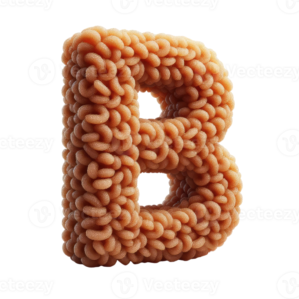 AI generated Isolated 3D Letter on a Clear PNG Canva