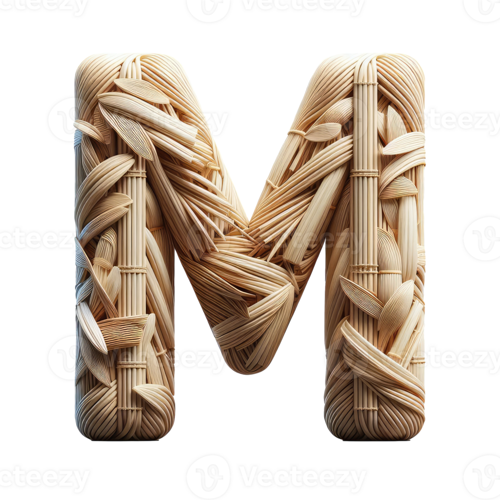 AI generated Isolated 3D Letter on a Clear PNG Canva