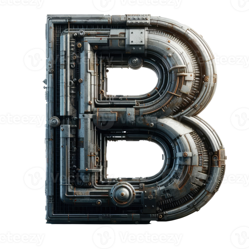 AI generated Isolated 3D Letter on a Clear PNG Canva