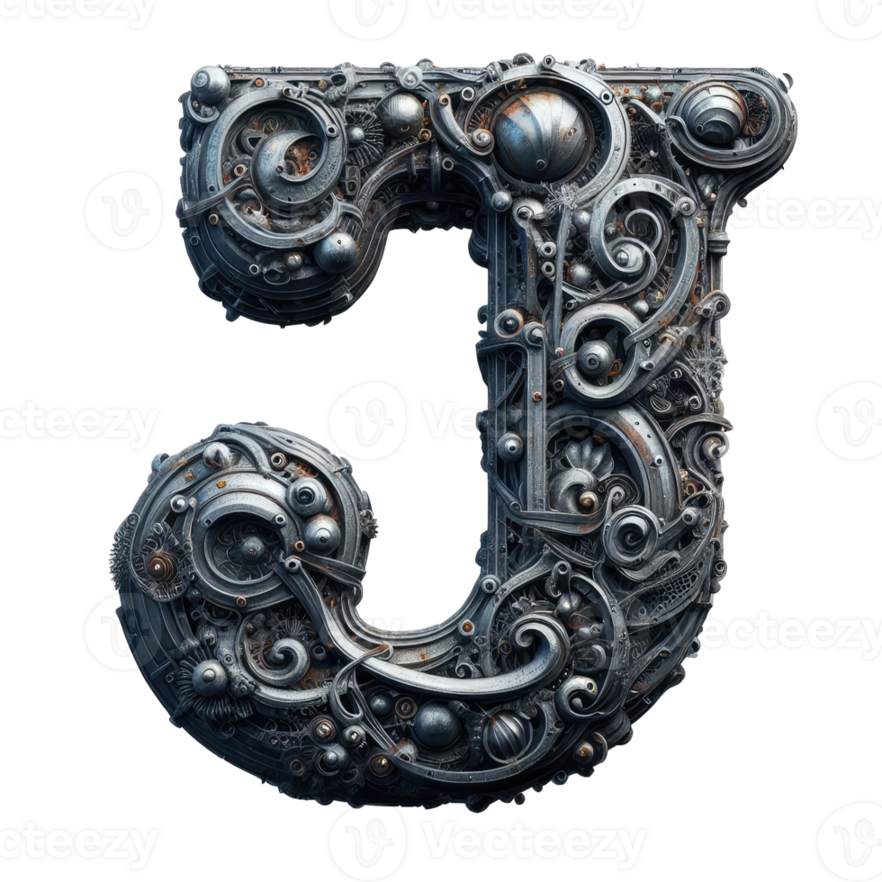 AI generated Isolated 3D Letter on a Clear PNG Canva