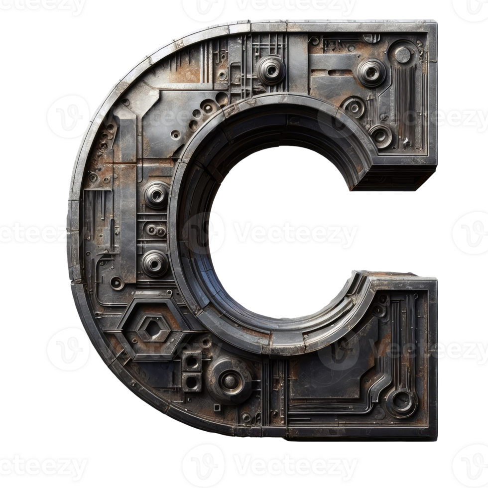 AI generated Isolated 3D Letter on a Clear PNG Canva