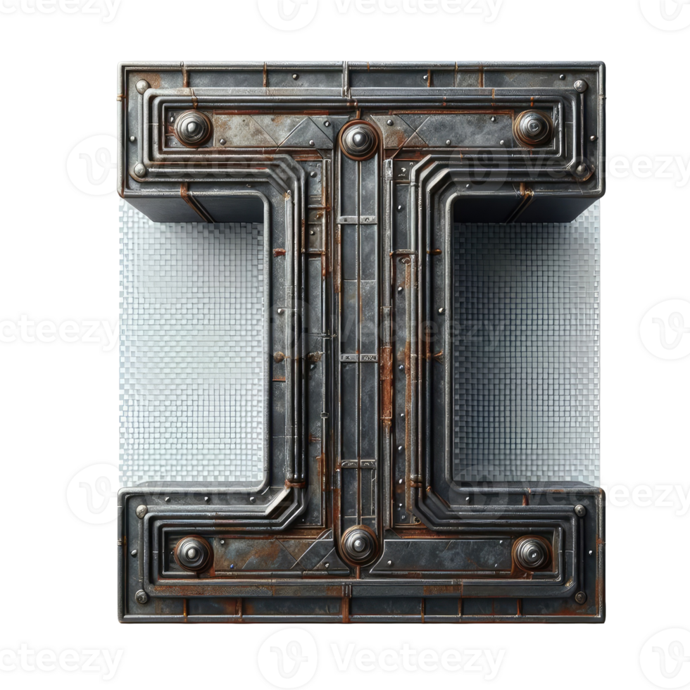 AI generated Isolated 3D Letter on a Clear PNG Canva