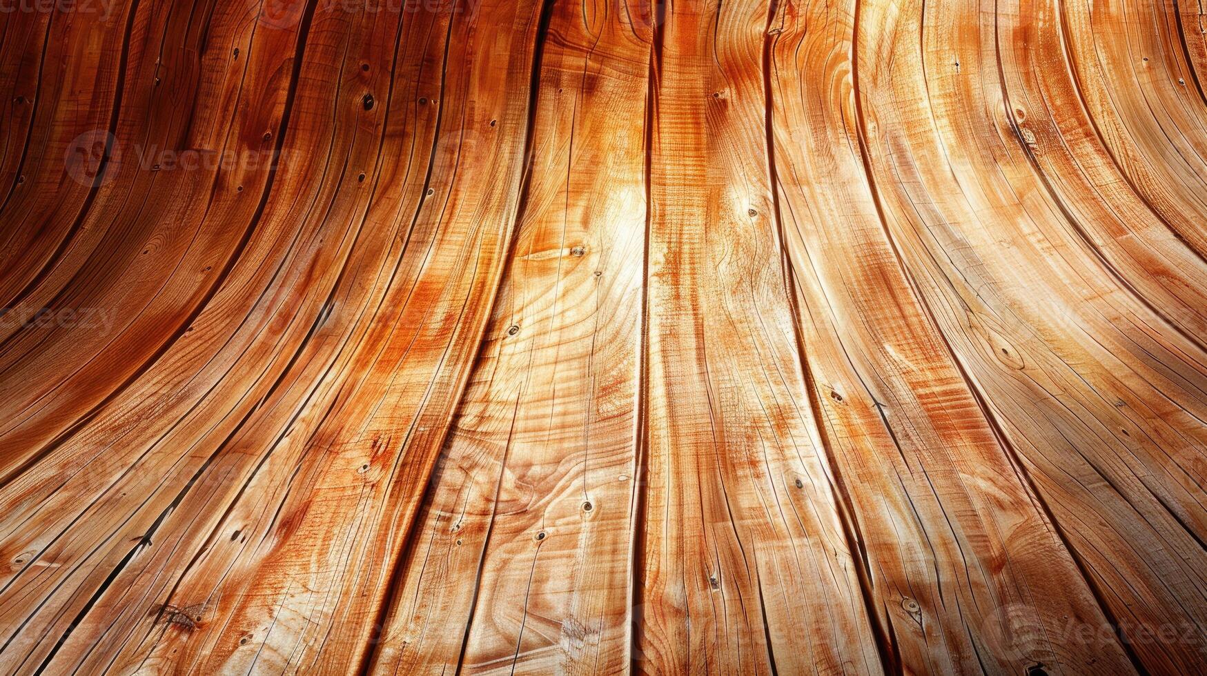 AI generated gracefully curved wooden backdrop. Ai Generated. photo