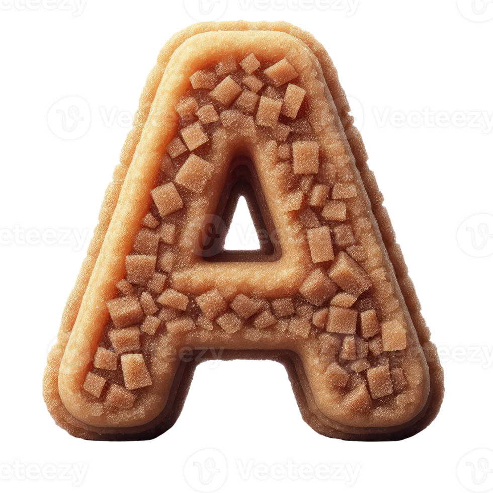 AI generated Isolated 3D Letter on a Clear PNG Canva