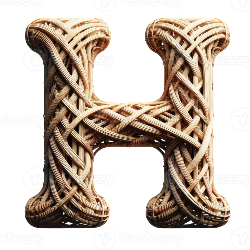 AI generated Isolated 3D Letter on a Clear PNG Canva