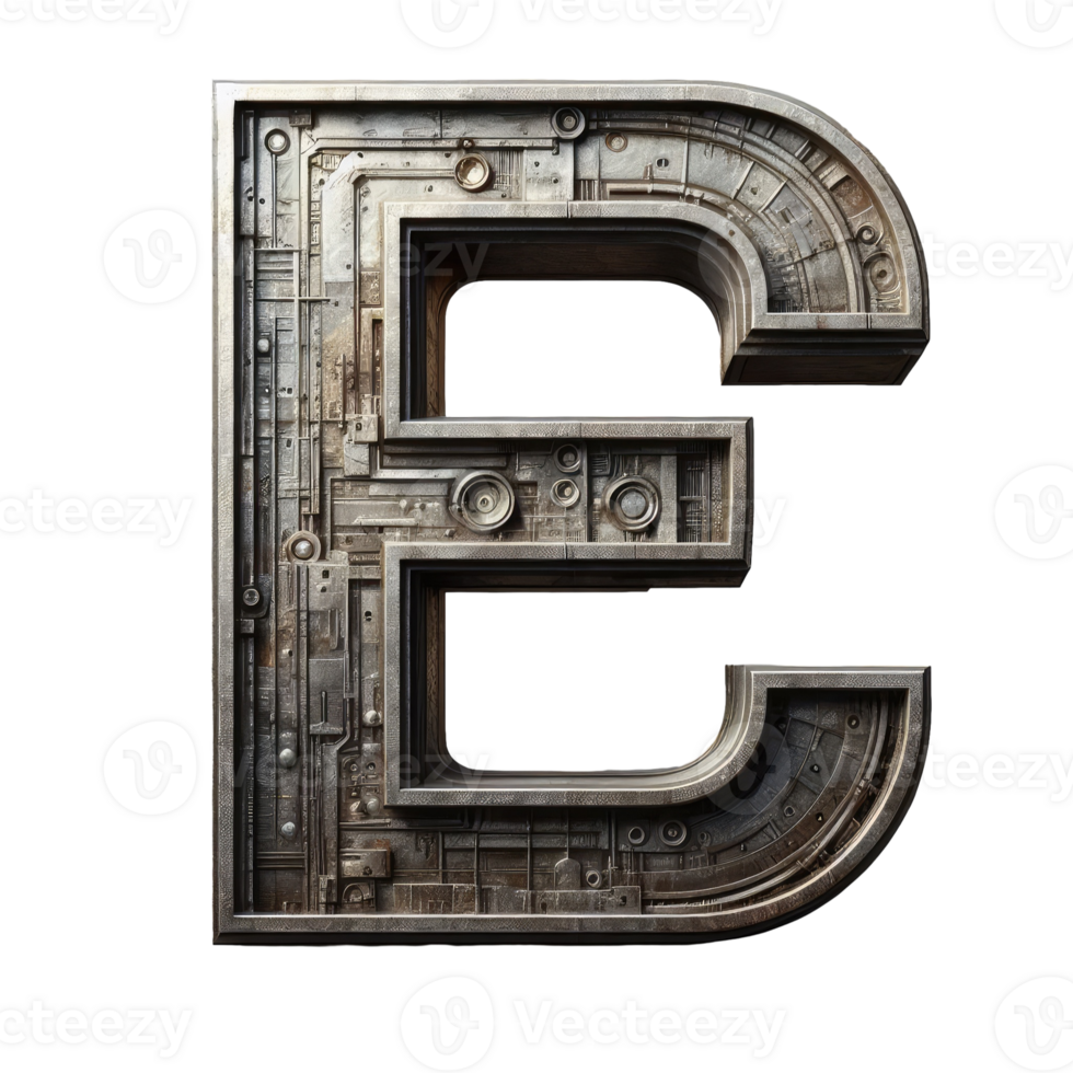 AI generated Isolated 3D Letter on a Clear PNG Canva