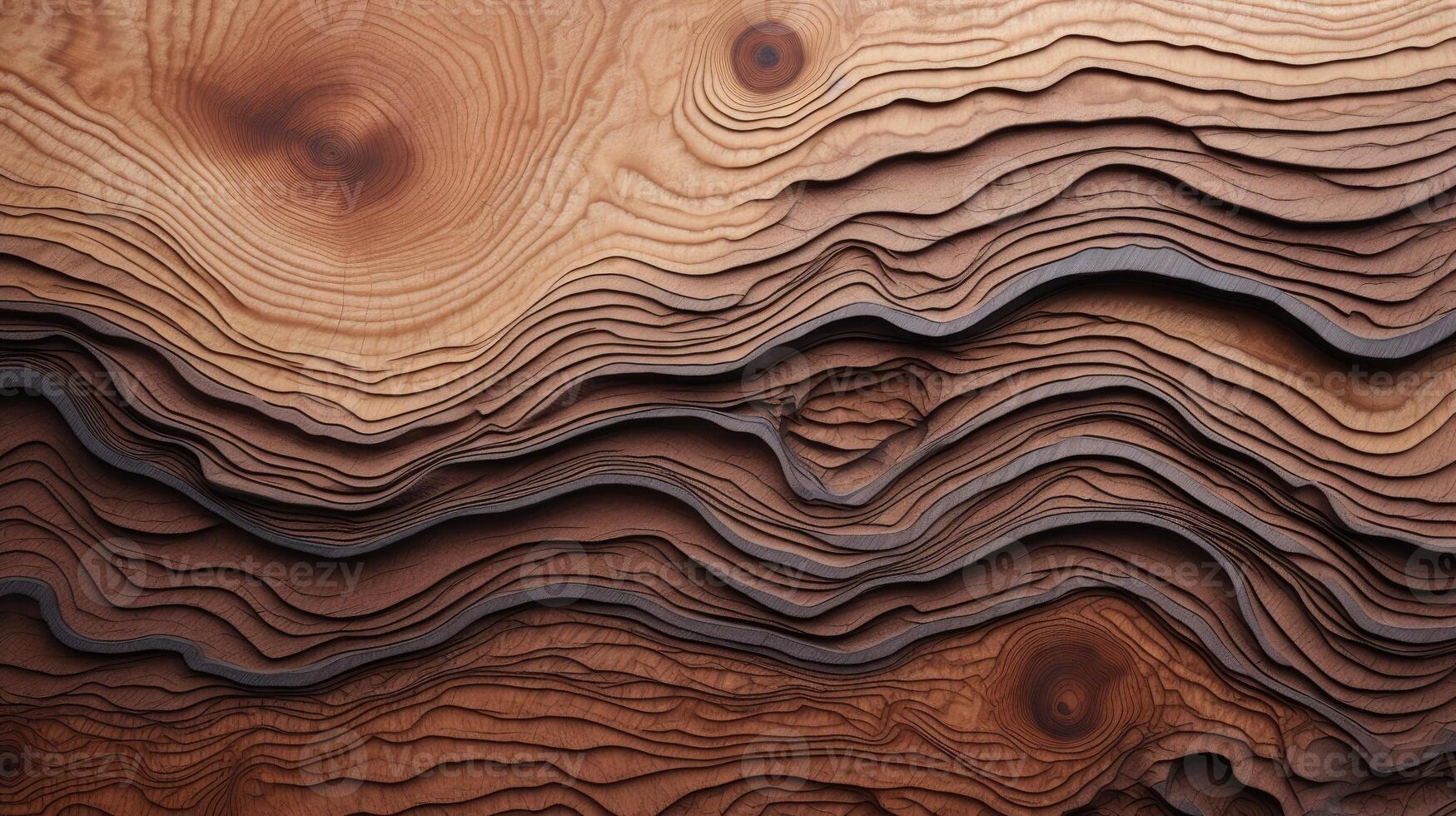 ai generado ahondar dentro el orgánico calor de un de madera cortar textura. ai generado foto