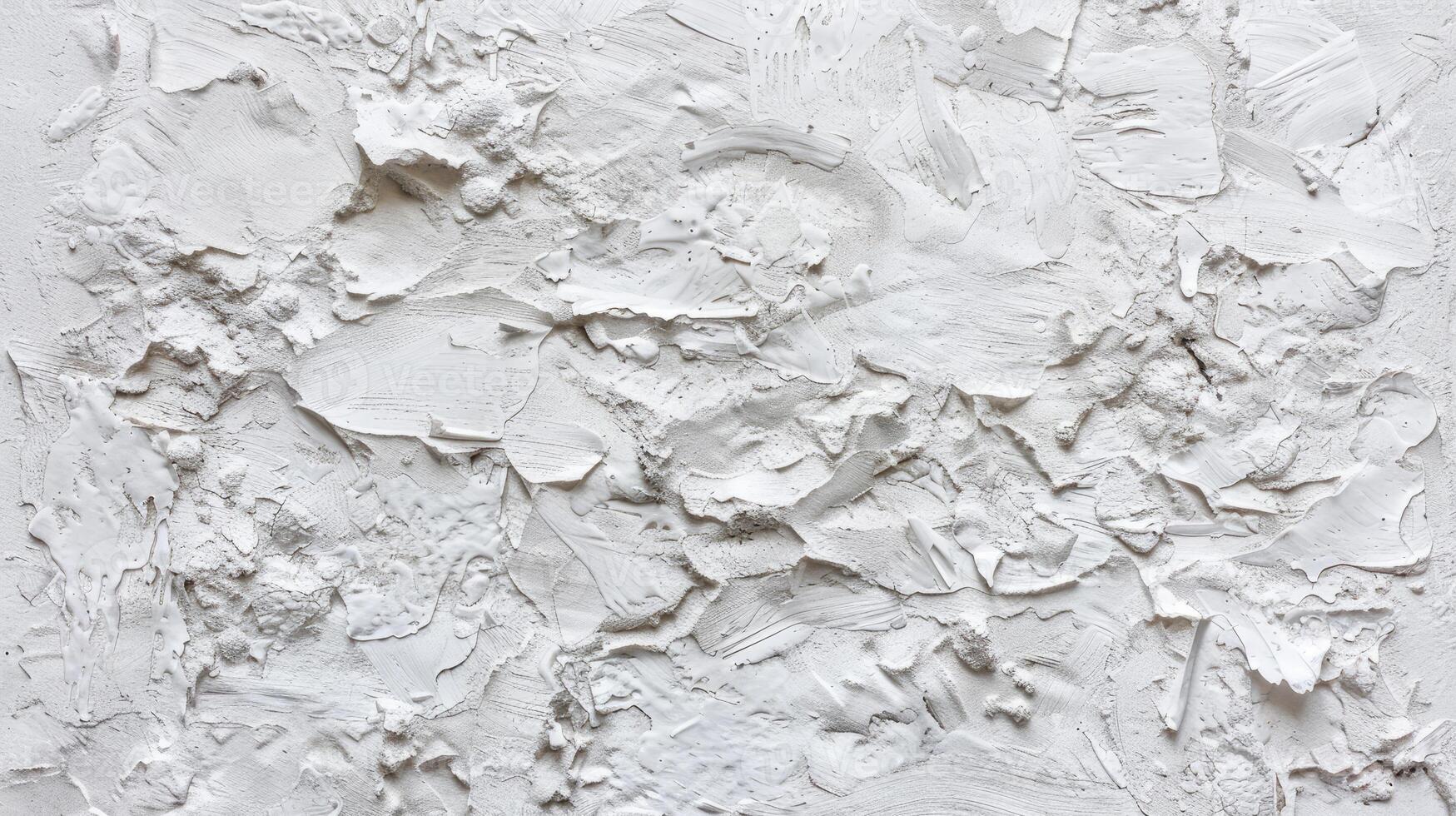 AI generated Textured background of white rough filler plaster on a facade wall. Ai Generated photo