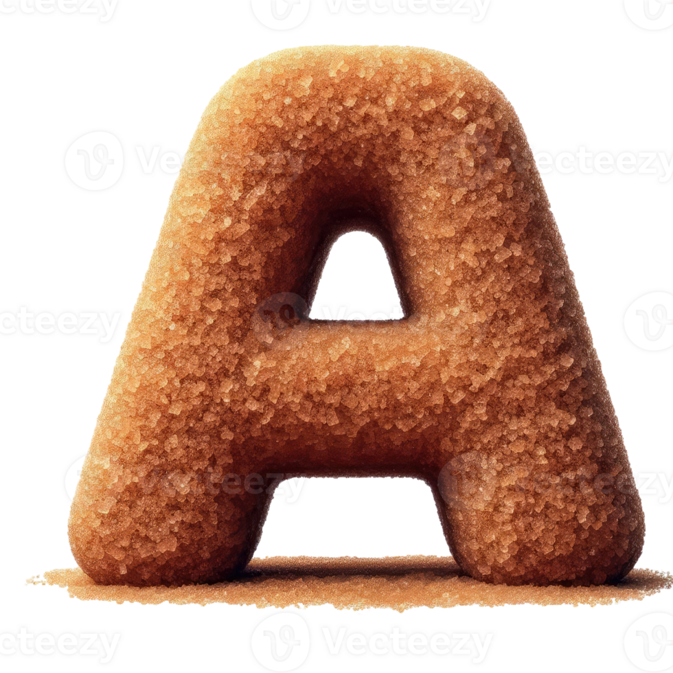 AI generated Isolated 3D Letter on a Clear PNG Canva