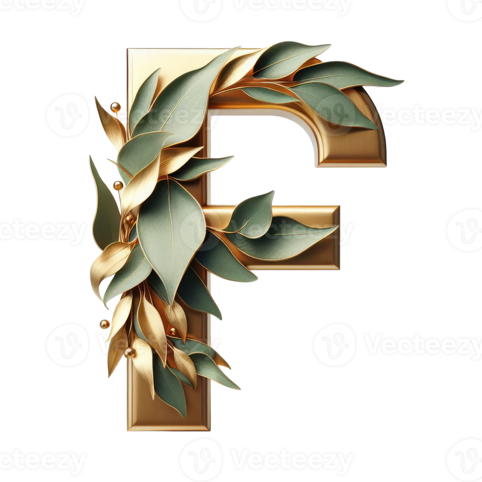 AI generated Isolated 3D Letter on a Clear PNG Canva