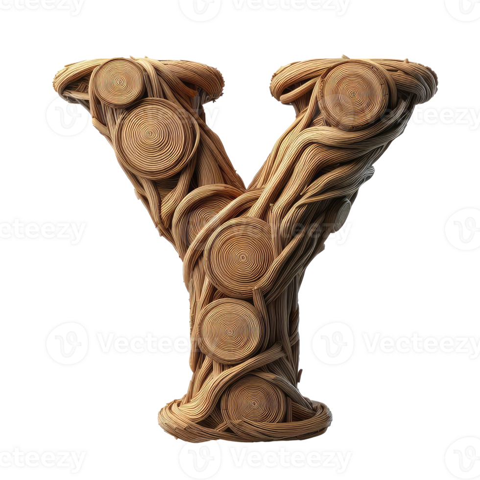 AI generated Isolated 3D Letter on a Clear PNG Canva
